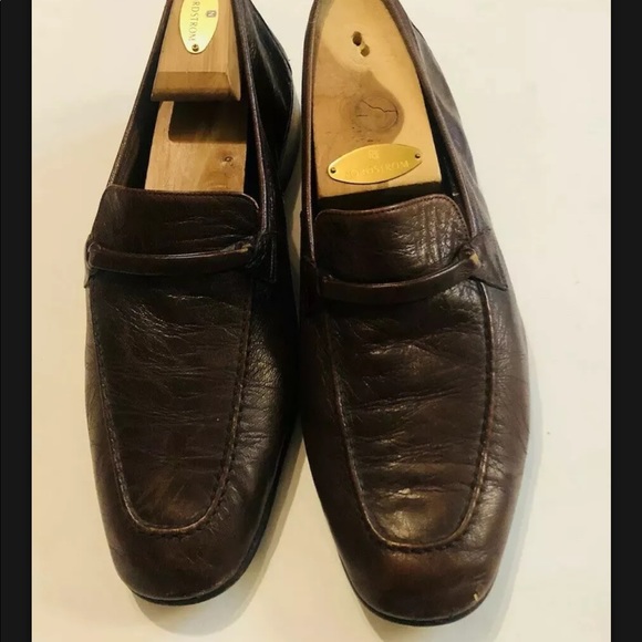 Bally Of Switzerland Brown Leather Loafers Sz 10M - Picture 2 of 8